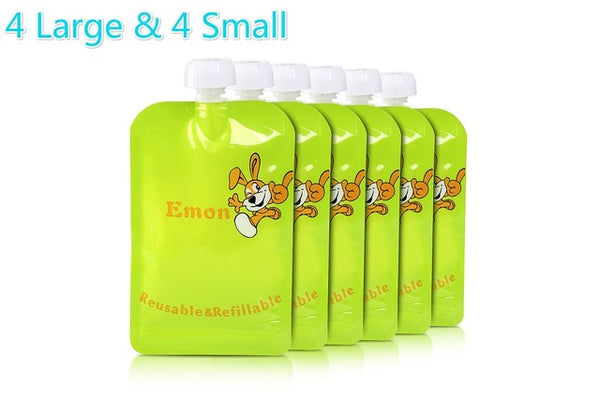 8 Reusable Baby Food Pouches