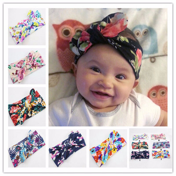 Infants Floral Knotted Headband