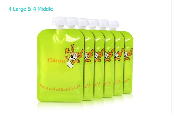 8 Reusable Baby Food Pouches