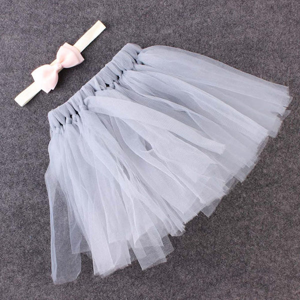 Baby Bow Flower Princess Skirt + Hair Band