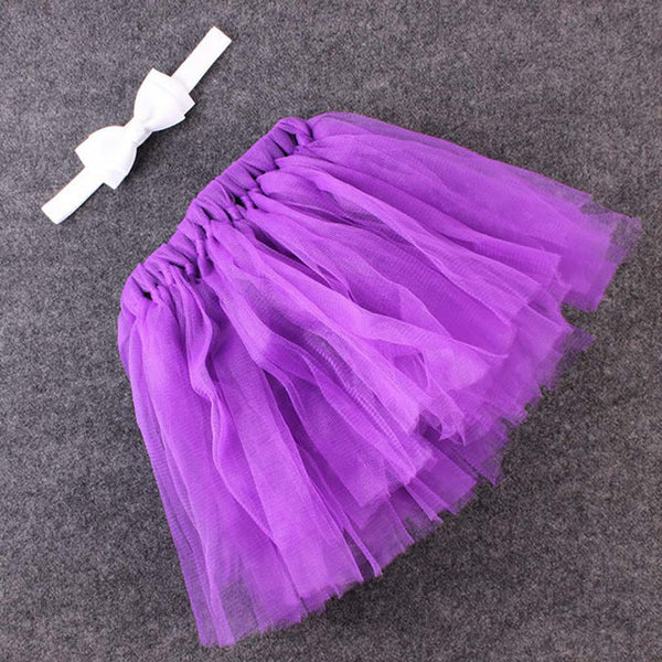 Baby Bow Flower Princess Skirt + Hair Band